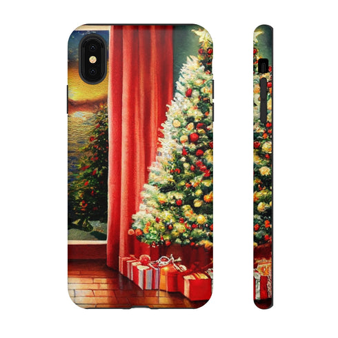 Christmas Tree in Cozy Holiday Home - Impact Resistant Phone Case iPhone XS MAX Matte
